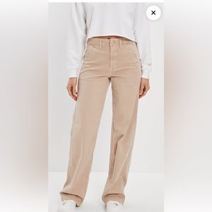 AE Stretch Twill Super High-Waisted Baggy Wide-Leg Pant